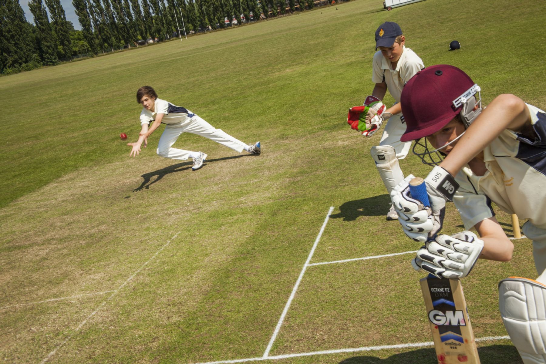  Students playing cricket