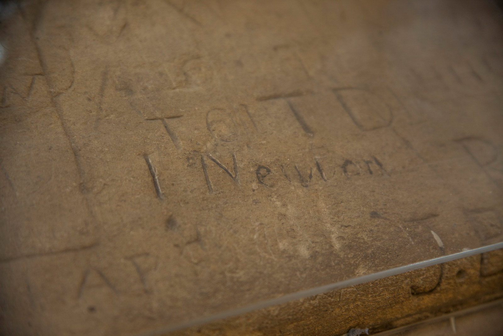  Isaac Newton's signature as found in the Old School