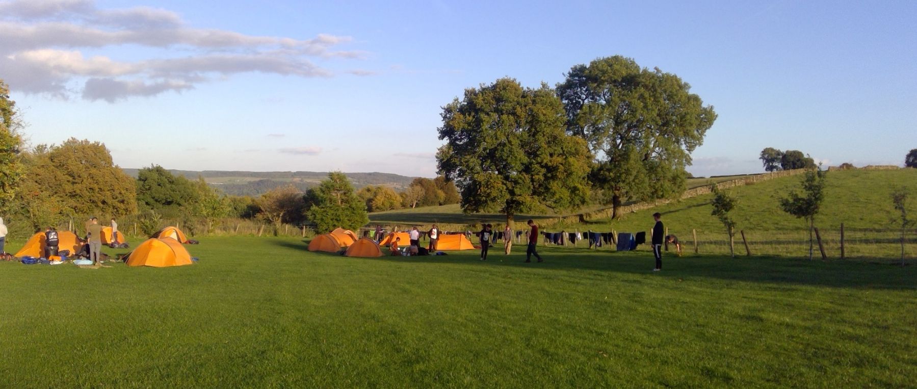  Tents in a field