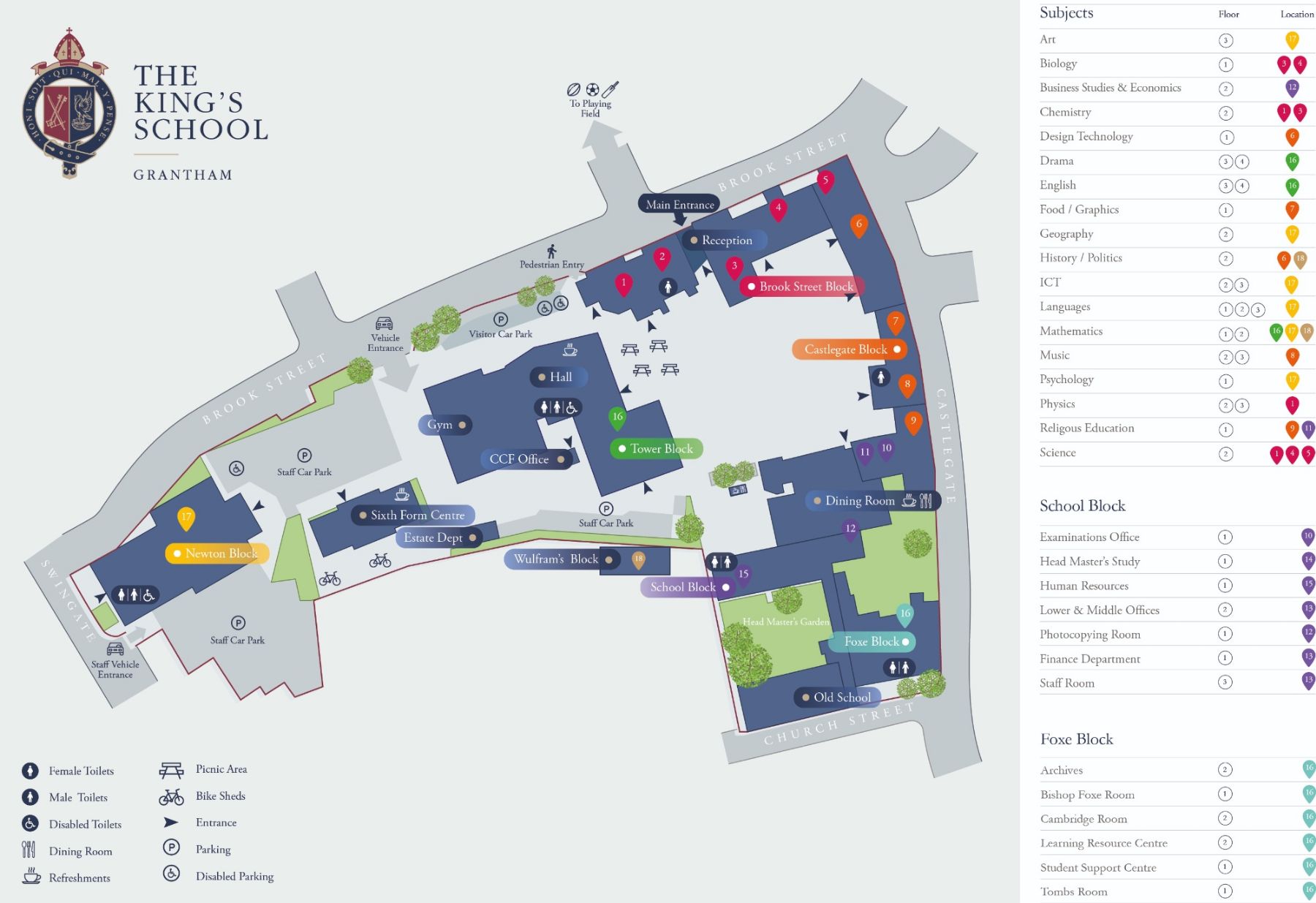 Map of the school